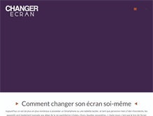 Tablet Screenshot of changer-ecran.com